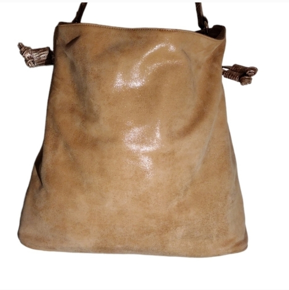 Brahmin Retired Harlow Tan Rosario Drawstring Bag - Picture 4 of 15